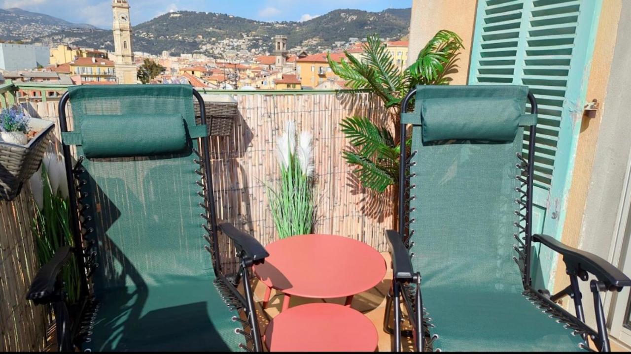 La Croix - F3, Terrasse Vue Panoramique, Vieux-Nice Old Town And Terrace Экстерьер фото
